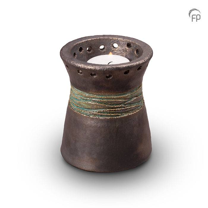 KU 304 K Ceramic candle holder metallic