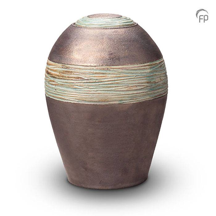 KU 304 Ceramic urn metallic