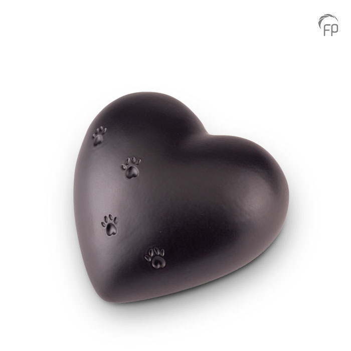 KU 151 L Ceramic pet urn heart large