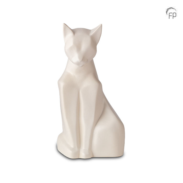 KU 162 Ceramic pet urn Cat matt